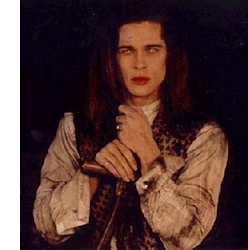 Brad Pitt as Louis in the movie adaptation of 'Interview with the Vampire'.