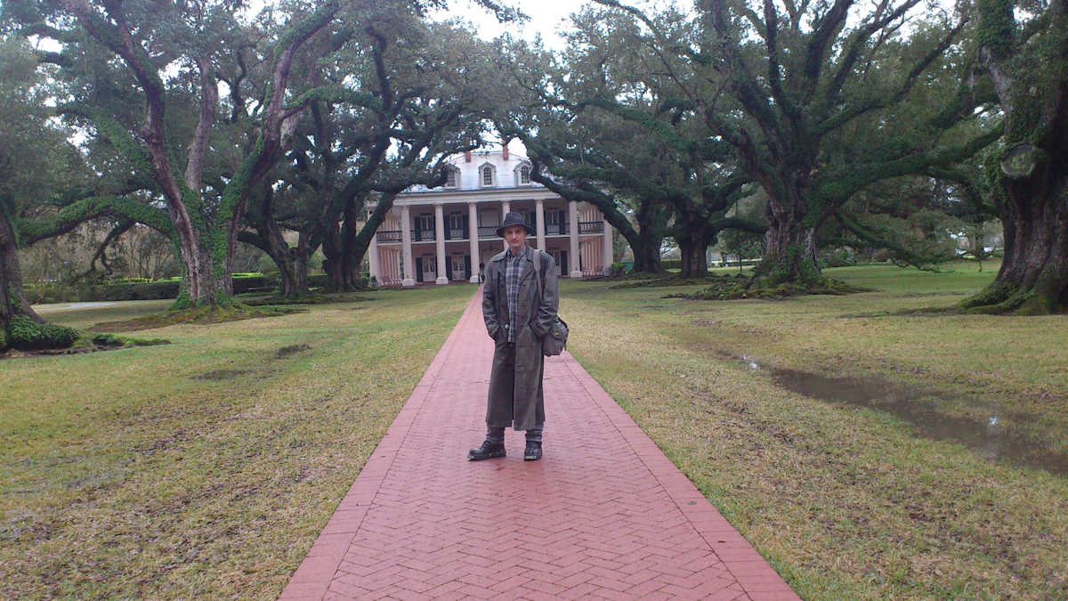 C.J. Carter-Stephenson at Oak Alley Plantation in New Orleans.