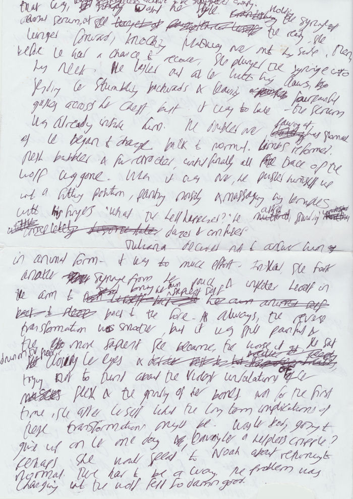 Handwritten page from 'In the Beginning'.