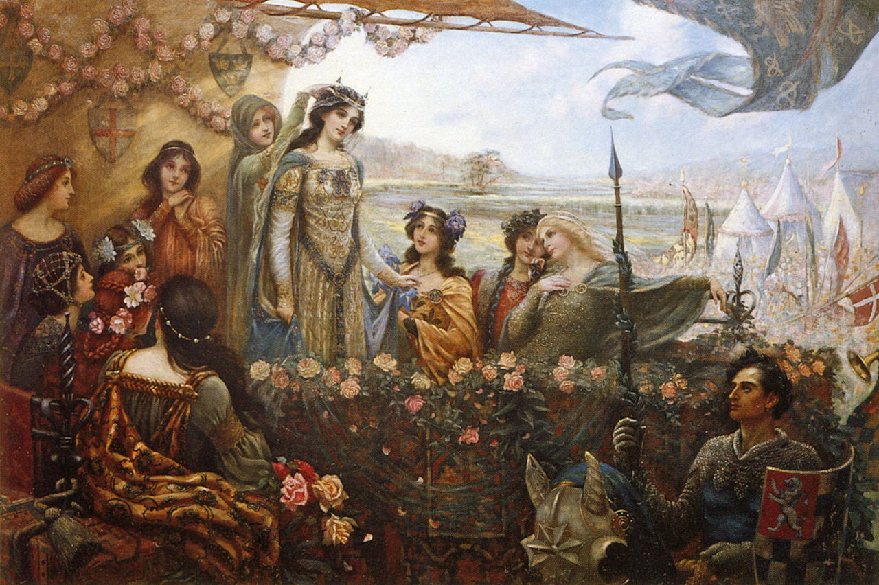 Lancelot and Guinevere Painting - Herbert James Draper