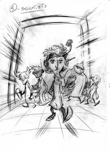 Preliminary sketch for Chapter 5 - Copyright © 2010 Mauro Vargas.