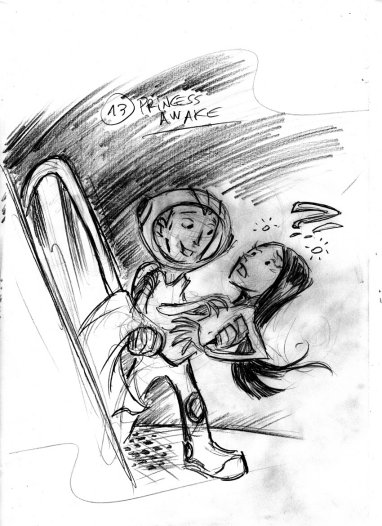 Preliminary sketch for Chapter 15 - Copyright © 2010 Mauro Vargas.