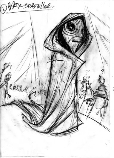 Preliminary sketch for Chapter 2 - Copyright © 2010 Mauro Vargas.