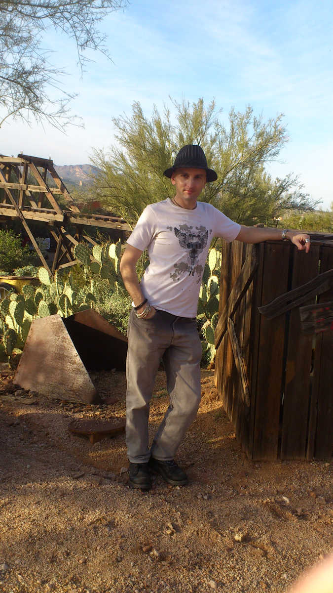 C.J. Carter-Stephenson at Goldfield Ghost Town in Arizona.