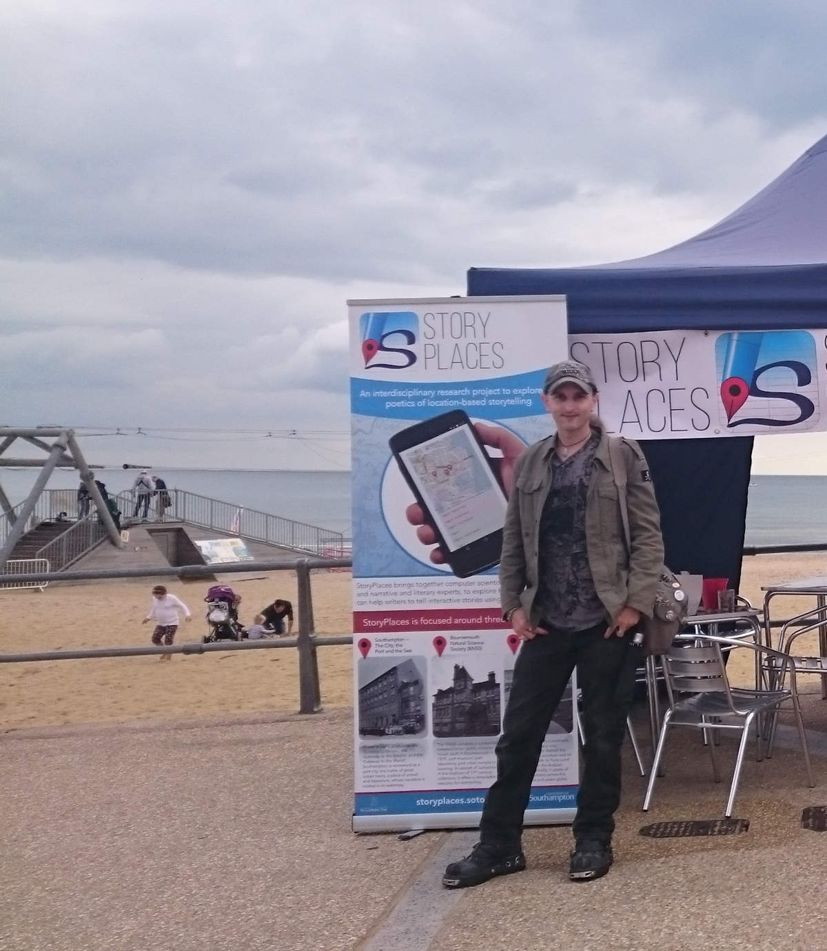 C.J. Carter-Stephenson at Bournemouth Arts by the Sea Festival.