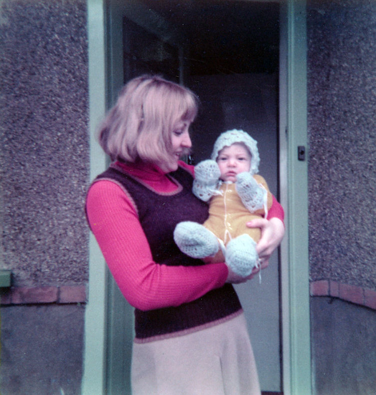 C.J. Carter-Stephenson as baby with mum.